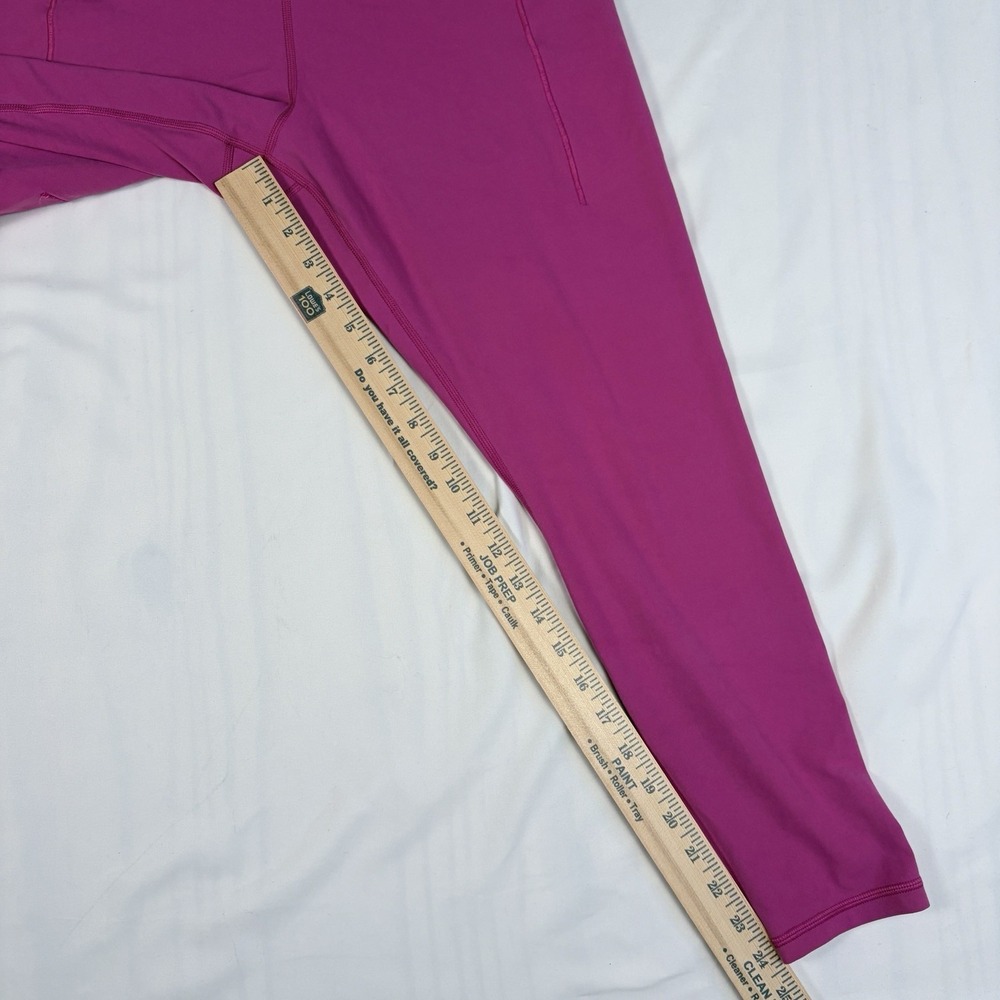 Athleta Transcend Stash Tight Leggings SZ XL Pink Ankle Pockets Activewear - Picture 5 of 6